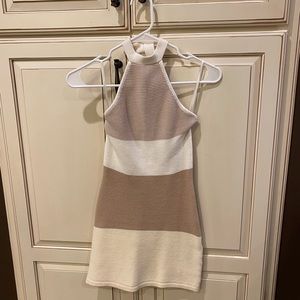 Sabo Skirt Knit Halter Nevk Mini Dress XXS